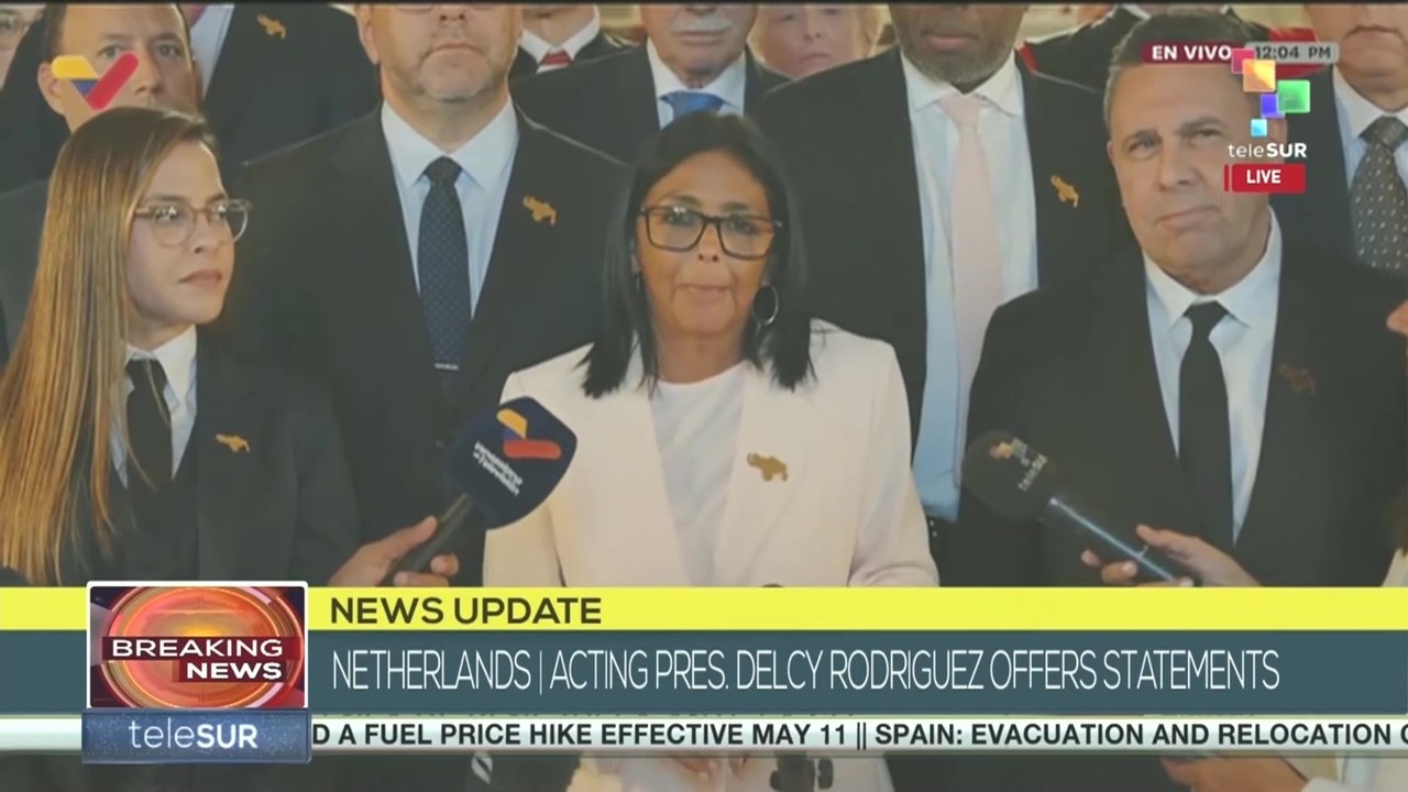 Delcy Rodriguez: I have come here to address a matter of our nation, sovereignty