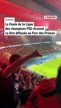 La finale de la Ligue des champions PSG-Arsenal diffusée au Parc des Princes - Foot - Ligue des champions