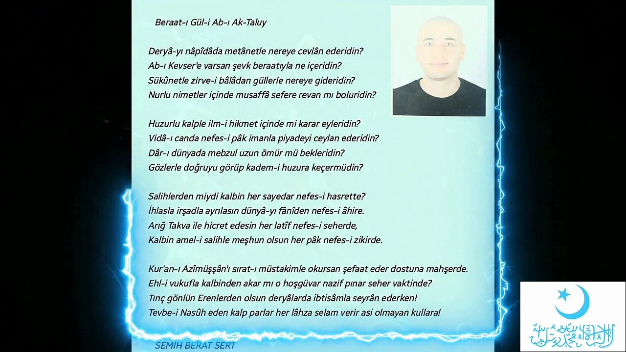 Beraat-ı Gül-i Âb-ı Ak-taluy Şiiri - Şair Semih Berat SERT