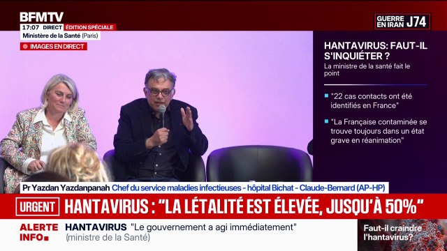 Hantavirus: On n'est pas dans la situation de janvier 2020 , assure Yazdan Yazdanpanah, chef du service maladies infectieuses de l'hôpital Bichat