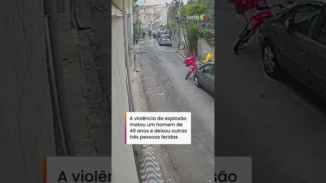 Correria e desespero: vídeo mostra o momento da explosão em obra da Sabesp no Jaguaré, em SP #shorts