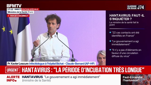 Il n'y a pas de vaccin contre l'hantavirus , déclare Xavier Lescure, infectiologue