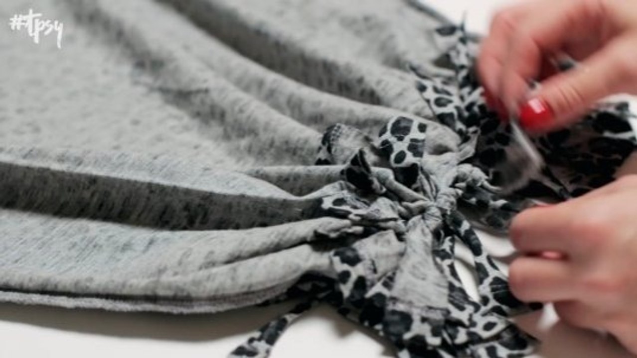 Turn an old T-shirt into a stylish tote bag in minutes