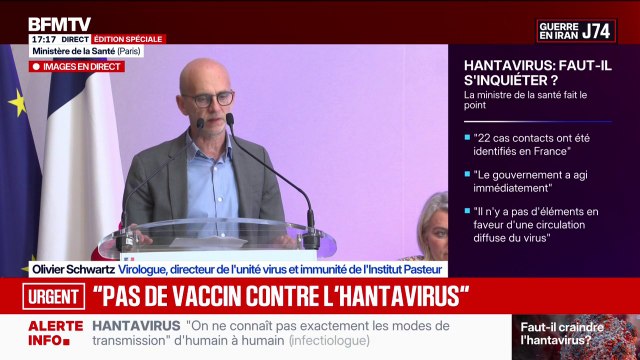 Vaccin contre l’hantavirus: “Il y a d’autres projets en phase clinique, par exemple des vaccins à base d’ARN”, détaille Olivier Schwartz, directeur de l’unité virus et immunité de l’Institut Pasteur