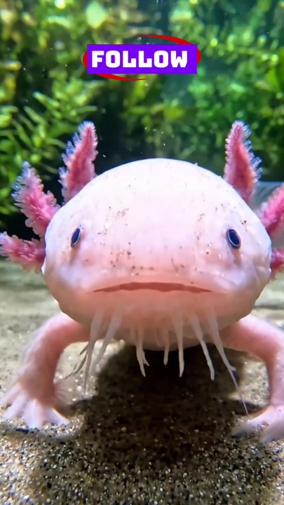 The Creature That Never Grows Up! | Axolotl "Waterdog" Facts#AnimalFacts #Nature #Axolotl#wildlife