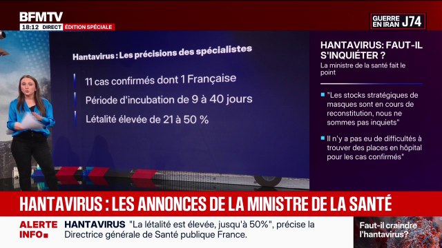 Hantavirus: les annonces de Stéphanie Rist, ministre de la Santé