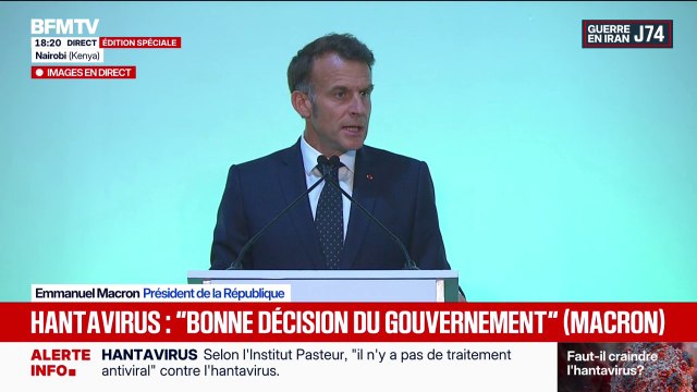 Hantavirus: Le gouvernement a pris les bonnes décisions, la situation est sous contrôle , déclare Emmanuel Macron