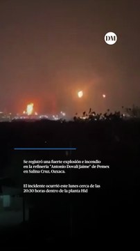 Incendio en refinería de Salina Cruz moviliza a cuerpos de seguridad de Pemex