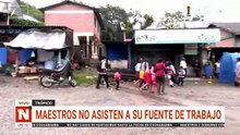maestros no asisten a su fuente de trabajo