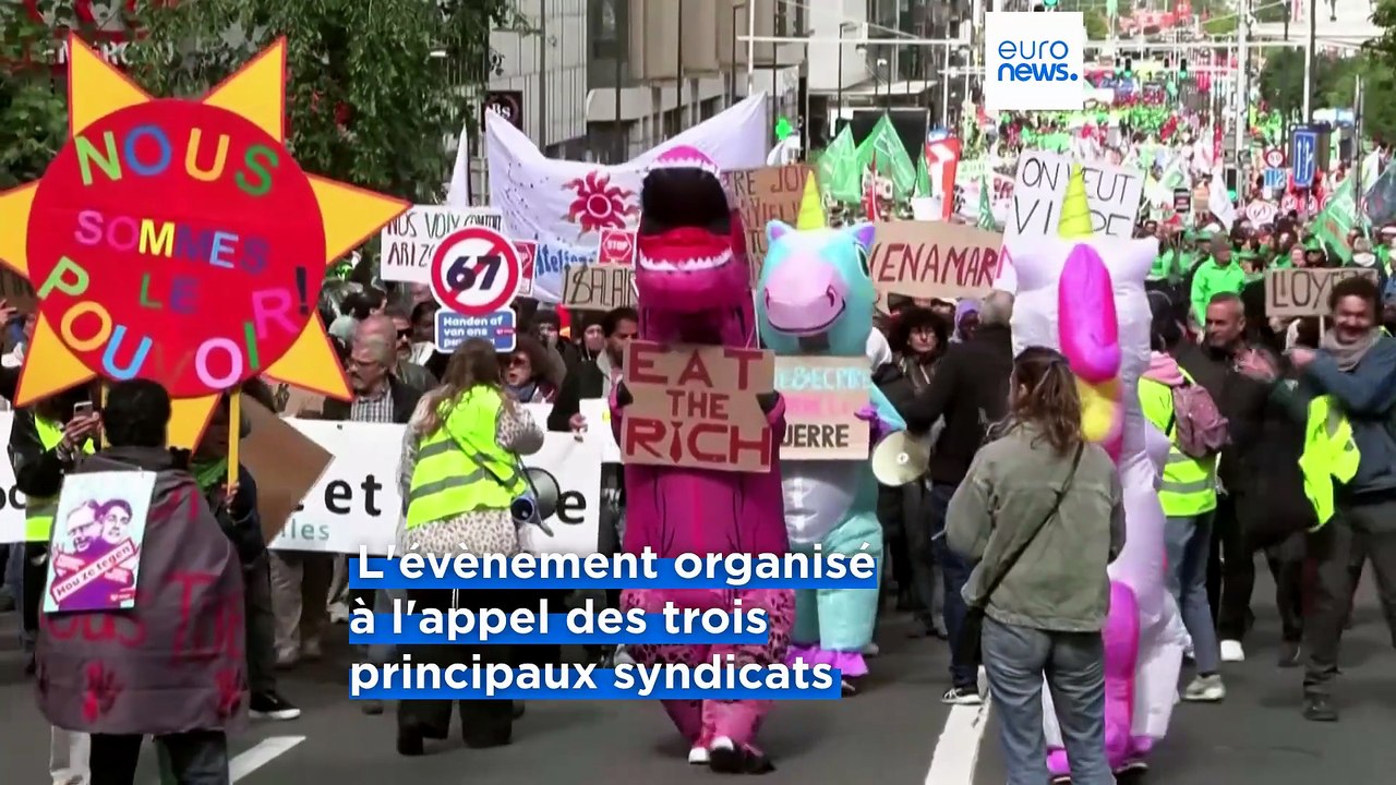 Bruxelles : entre 40 000 et 75 000 personnes dans la rue contre le gouvernement