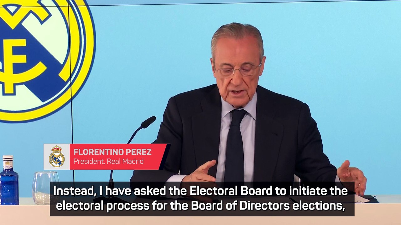 'I will not resign' - Perez calls for Real Madrid elections