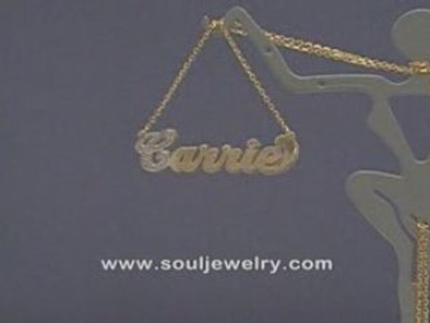 Personalized Jewelry Diamonds Gold Name necklace Pendant