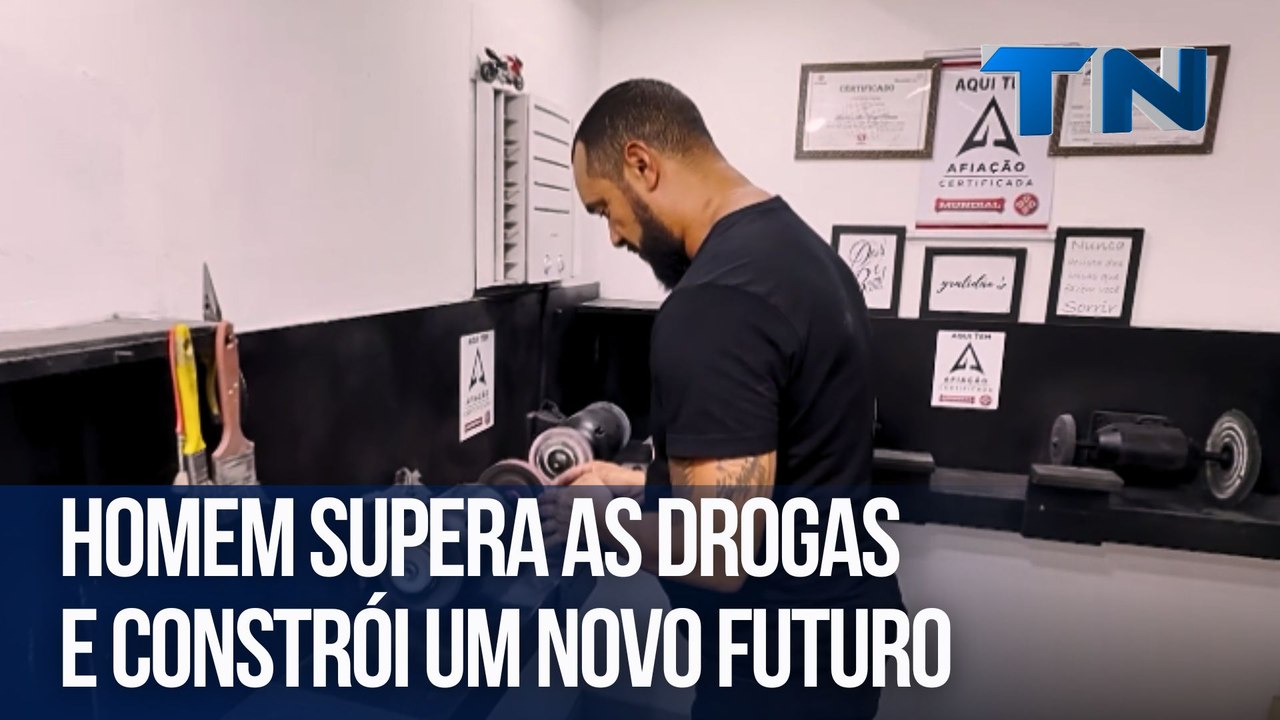 Homem supera as drogas e constrói um novo futuro