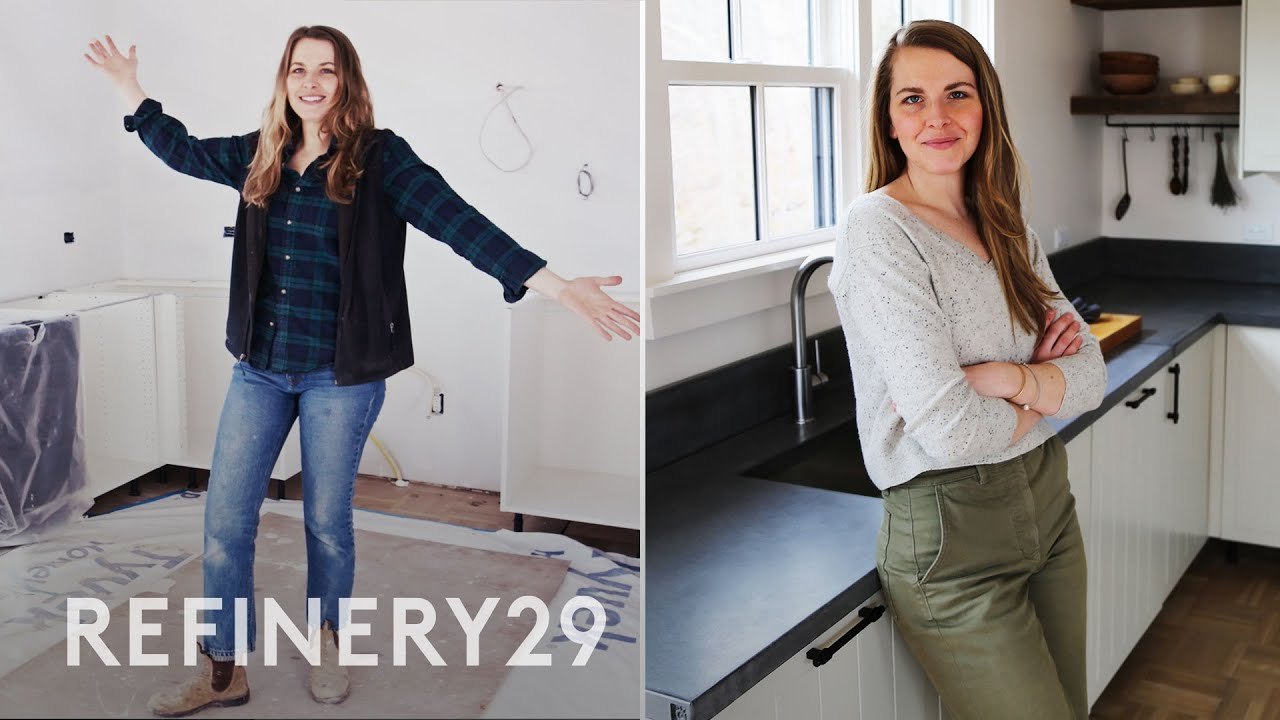 DIY: Concrete Kitchen Countertops | DIY Dream House | Refinery29