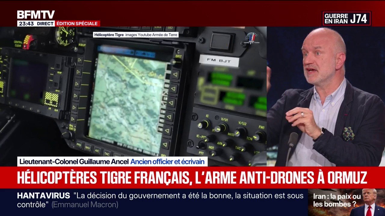 “L’hélicoptère tigre c’est une arme puissante mais surtout beaucoup moins coûteuse que les autres dispositifs que l'on a pour intercepter les drones”, explique le lieutenant-colonel Guillaume Ancel