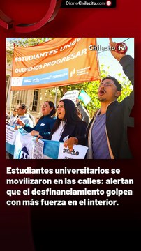 Estudiantes universitarios se movilizaron en las calles: alertan que el desfinanciamiento golpea con más fuerza en el interior.