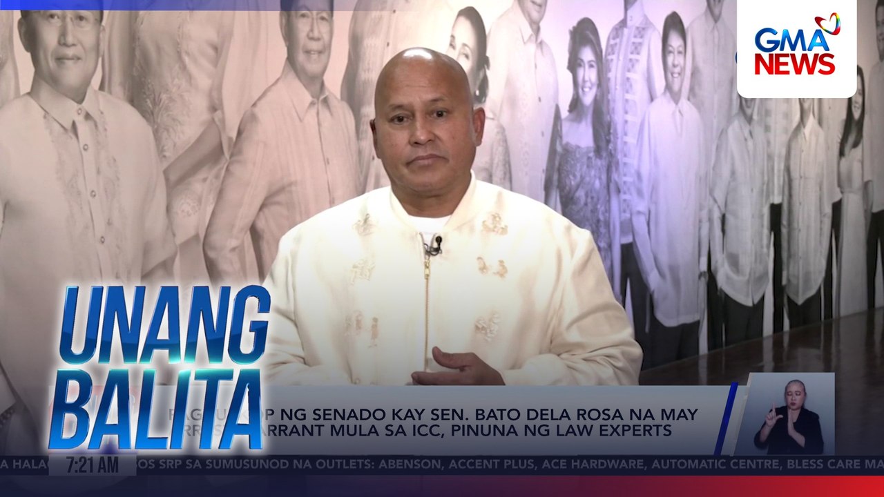 Pagkupkop ng Senado kay Sen. Bato Dela Rosa na may arrest warrant mula sa ICC, pinuna ng law experts | Unang Balita
