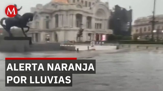 Caos en CDMX: Fuertes lluvias inundan negocios y paralizan el Centro Histórico