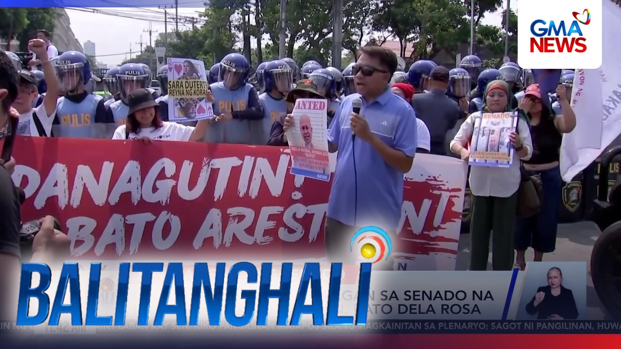 Grupong BAYAN, nanawagan sa Senado na hayaang maaresto si Sen. Bato Dela Rosa | Balitanghali