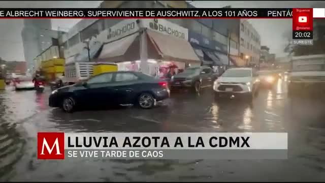 Activan alerta roja en la CdMx por las fuertes lluvias | Jaime Núñez, 12 de mayo de 2026