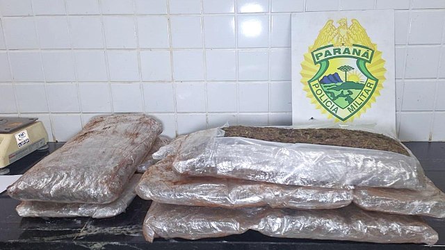 Polícia Militar e Polícia Federal apreendem capulhos de maconha em bagagens de ônibus interestadual