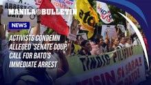 Activists condemn alleged 'Senate Coup,' call for Bato's immediate arrest