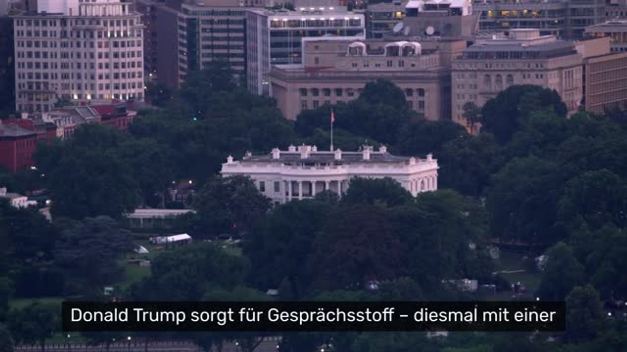 Donald Trump: Seltsame Szene im Weißen Haus - Trump irritiert mit abruptem Rede-Stopp