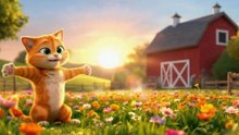 Wake Up Song with Farm Animals | Learn Animal Sounds | Toddler Music Video 🐎