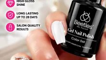 Beetles White Gel Nail Polish 💅✨ | Salon Style French Nails At Home