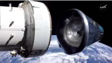 Watch the Orion capsule detach as Artemis II astronauts head home