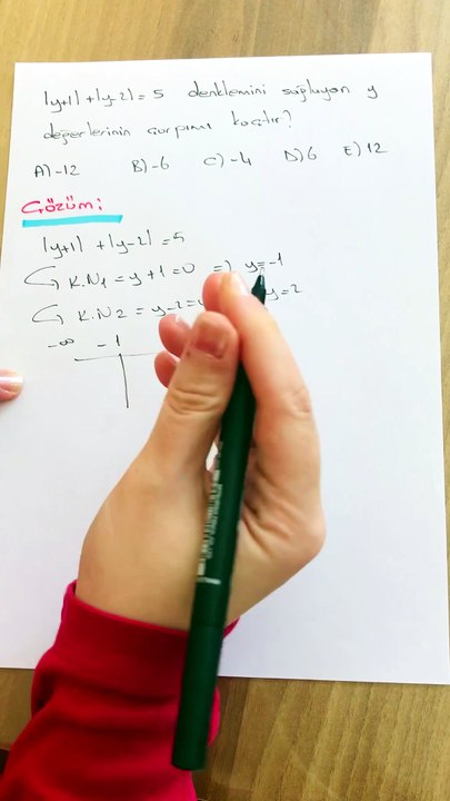 Matematik Mutlak Değer