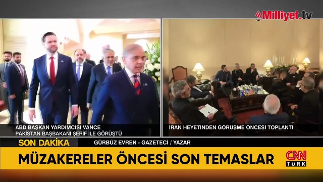 ABD Başkan Yardımcısı Vance ile Pakistan Başbakanı Şerif ile bir araya geldi