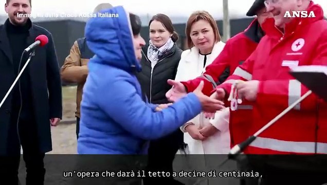 Croce Rossa italiana consegna in Ucraina 20 moduli abitativi e 3 case famiglia