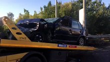 Tre morti nel ribaltamento di un'auto in viale Marconi