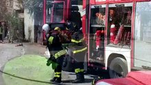 Camion in fiamme a Cagliari (di Luigi Almiento)