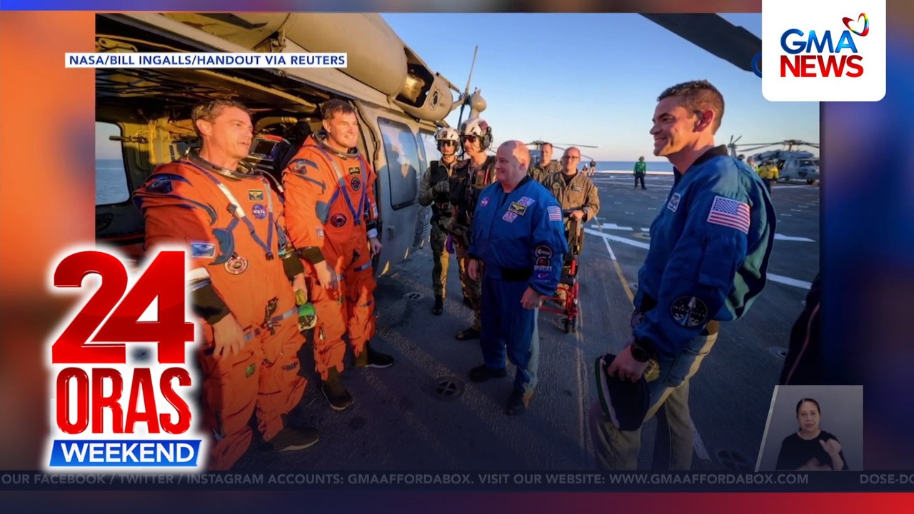 Artemis II crew, ligtas na nakabalik sa daigdig matapos ang 10-day lunar flyby | 24 Oras Weekend