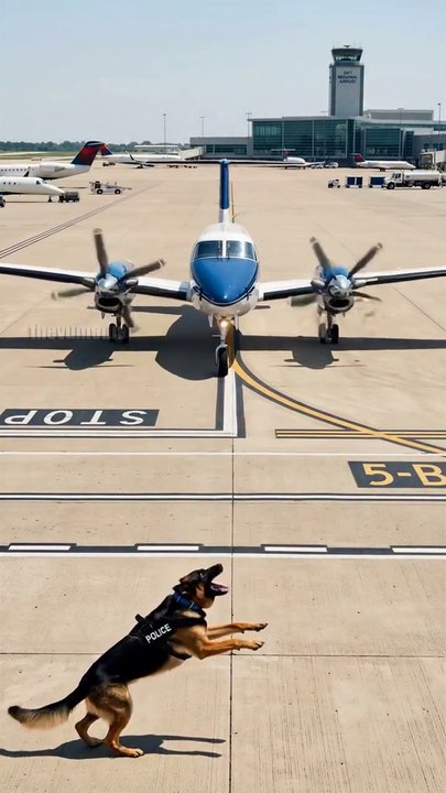 Hero K9 Saves Crew From Exploding Jet!