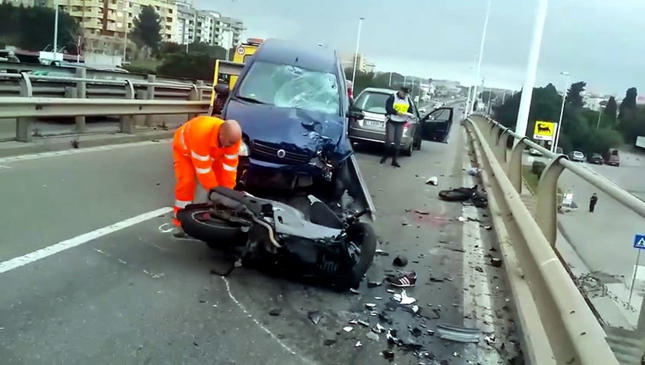 25 03 2017 cagliari incidente mortale asse mediano - video Giuseppe Ungari