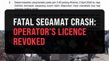Operator’s licence revoked after fatal Segamat crash