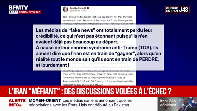 Guerre au Moyen-Orient: Donald Trump affirme que les États-Unis vont sécuriser le détroit d'Ormuz, pour le bien de tous les pays