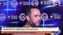 26° Aniversario Misiones OnlineDiversificación y expansión en transporte de combustibles en Sartori
