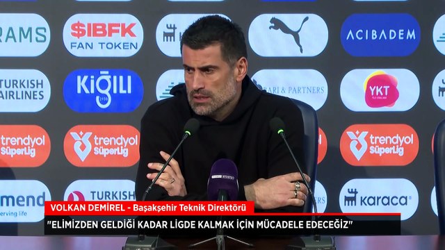 Volkan Demirel'den mağlubiyet sonrası açıklama: Ligde kalmaya çalışacağız