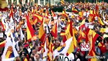 Festa nazionale in Spagna, a Barcellona unionisti in piazza