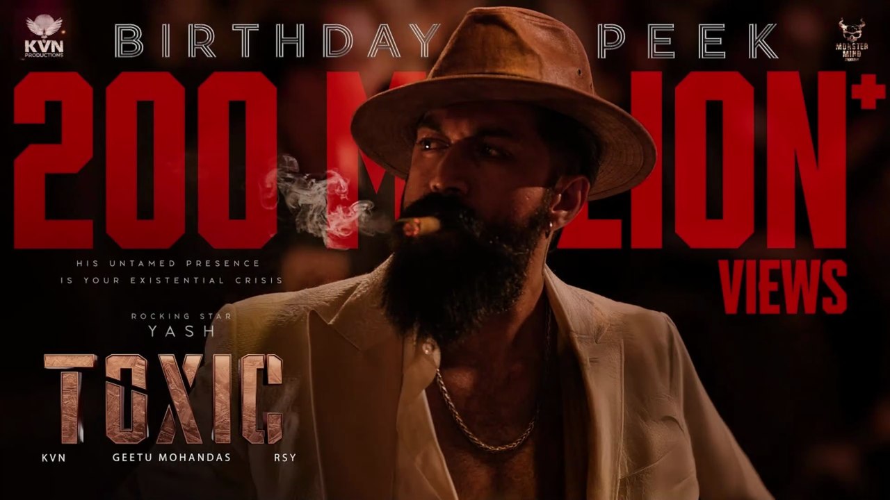 Toxic Birthday Peek | Rocking Star Yash Mass Look 🔥 | Geetu Mohandas | KVN Productions