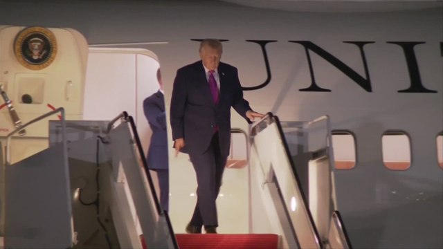 Trump's CANDID Moment With Female Military Escort Before Boarding Marine One