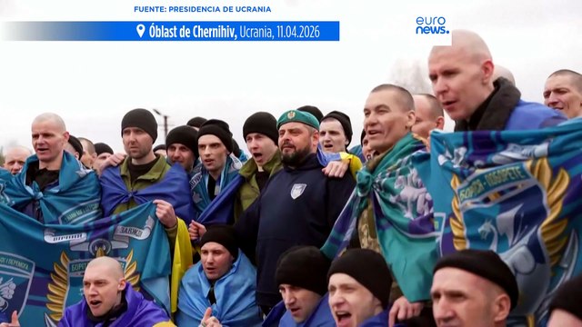 Ucrania y Rusia intercambian 175 prisioneros antes del alto el fuego de Pascua ortodoxa
