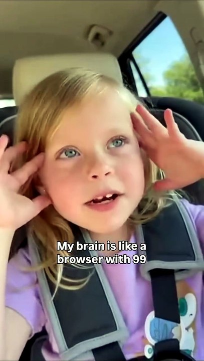 Her brain has 99+ tabs open 😭 #funny