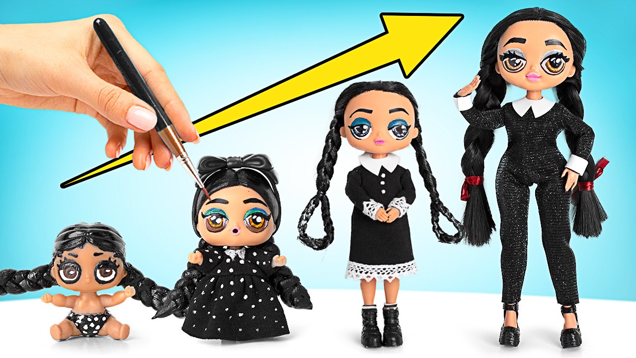 Création d'Une Poupée Mercredi Addams Absolument Parfaite