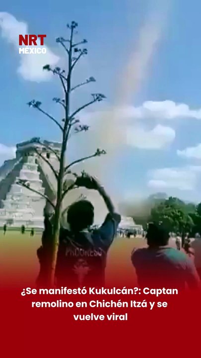 🌪️🏛️ Turistas captaron un remolino en Chichén Itzá que rápidamente desató teorías en redes sociales. Muchos usuarios aseguraron que podría tratarse de una “manifestación de Kukulcán”
