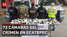 Desarticulan red de cámaras ilegales del crimen en Ecatepec